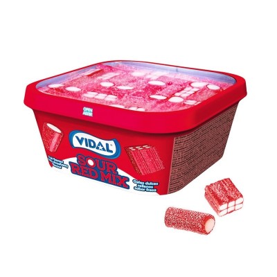 Vidal Sour Red Mix Fresa 180G Vidal Sour Red Mix Fresa 180G