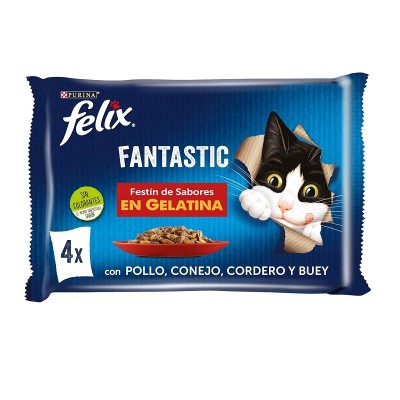 Félix Comida Para Gato de Carne 4Ux85G Félix Comida Para Gato de Carne 4Ux85G