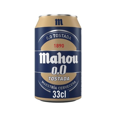 Mahou 0,0 Tostada Lata 33CL Mahou 0,0 Tostada Lata 33CL