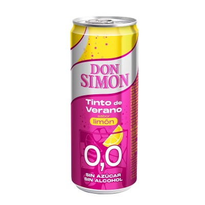 Don Simón Tinto de Verano 0,0 Con Limón Lata 33CL Don Simón Tinto de Verano 0,0 Con Limón Lata 33CL