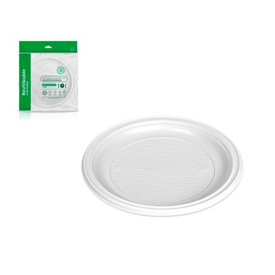 Maxi Plato Plástico Reutilizables 25CM 5U Maxi Plato Plástico Reutilizables 25CM 5U