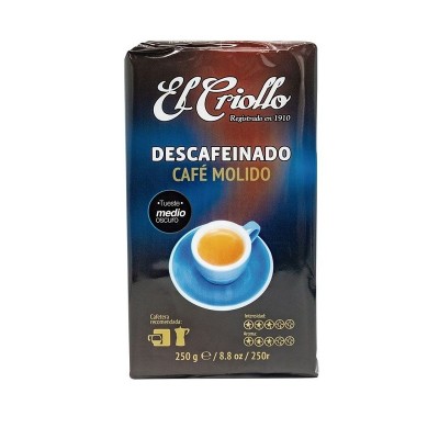 Criollo Café Molido Descafeinado 250G Criollo Café Molido Descafeinado 250G