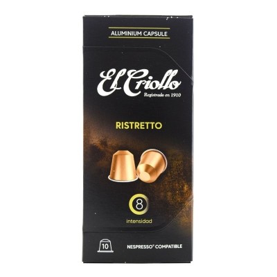 Criollo Cápsulas Aluminio Ristretto 10U Criollo Cápsulas Aluminio Ristretto 10U