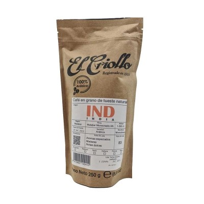 Criollo Café India en Grano 250G Criollo Café India en Grano 250G