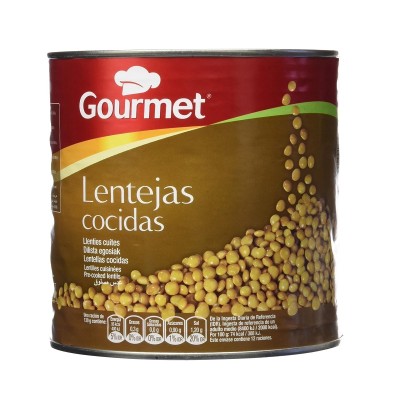 Gourmet Lenteja Cocida Lata 1,6KG Gourmet Lenteja Cocida Lata 1,6KG