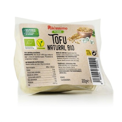 Rikissimo Tofu Natural Bio 200G Rikissimo Tofu Natural Bio 200G
