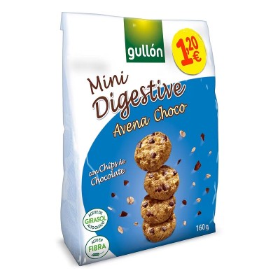 Gullón Mini Digestive Avena Chocolate 160G Gullón Mini Digestive Avena Chocolate 160G