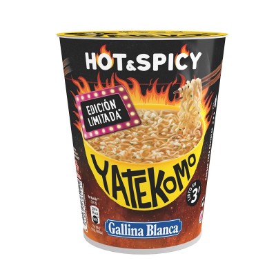 Yatekomo Cup Hot&Spicy Gallina Blanca 60G Yatekomo Cup Hot&Spicy Gallina Blanca 60G