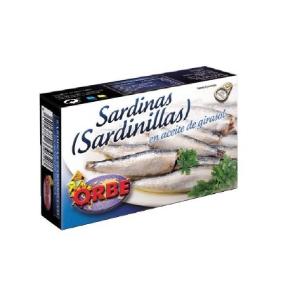 Orbe Sardinillas en Aceite de Girasol 90G Orbe Sardinillas en Aceite de Girasol 90G