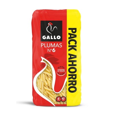Gallo Pasta Plumas Nº6 450G+50% Gallo Pasta Plumas Nº6 450G+50%