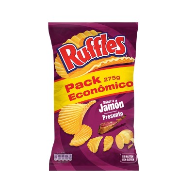 Ruffles Patatas Sabor Jamón 275G Ruffles Patatas Sabor Jamón 275G