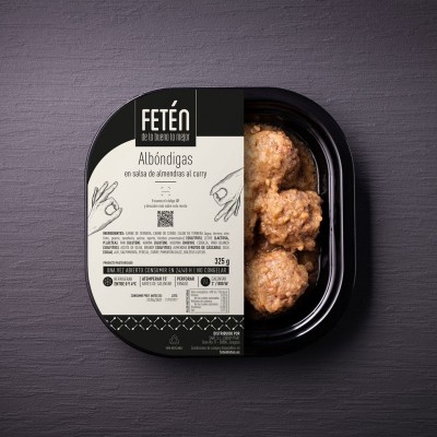 Albóndigas de Ternera con Salsa de Almendras al Curry 325G Albóndigas de Ternera con Salsa de Almendras al Curry 325G