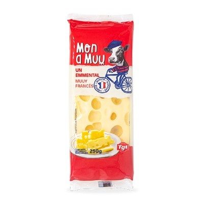 TGT Queso Mon A Muu Emmental Taco 250G TGT Queso Mon A Muu Emmental Taco 250G
