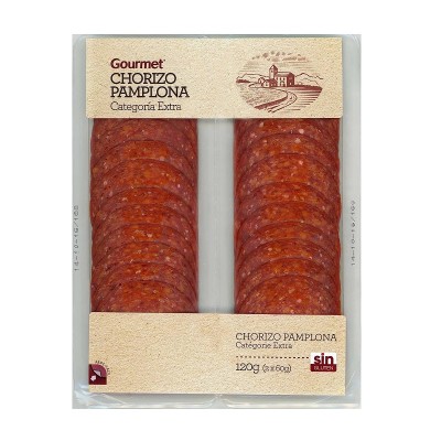 Gourmet Chorizo Pamplona Loncheado 2x60G Gourmet Chorizo Pamplona Loncheado 2x60G