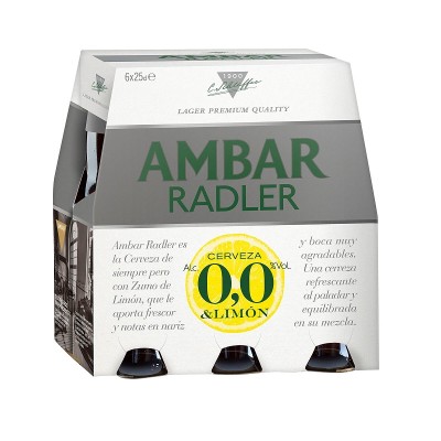 Ambar 0,0 Radler Pack 6Bt 25CL Ambar 0,0 Radler Pack 6Bt 25CL