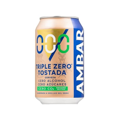 Ambar Triple Zero Tostada Lata 33CL Ambar Triple Zero Tostada Lata 33CL