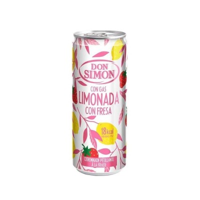 Don Simón Limonada Con Fresa Gas Lata 33CL Don Simón Limonada Con Fresa Gas Lata 33CL