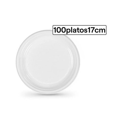 Plato de Plástico 17CM 100U Plato de Plástico 17CM 100U
