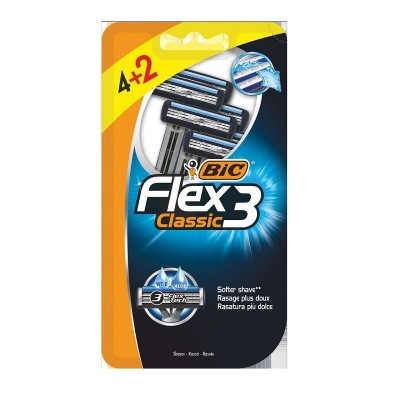 Bic Maquinilla Flex 3 Classic 6U Bic Maquinilla Flex 3 Classic 6U