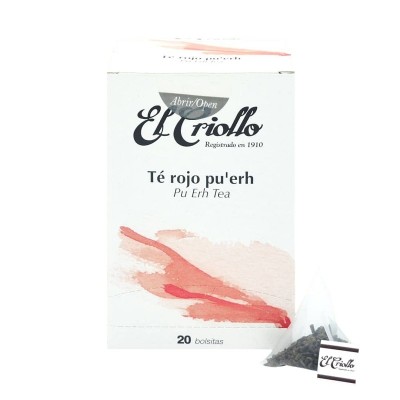 Criollo Infusión Té Rojo Pu Erh 20U Criollo Infusión Té Rojo Pu Erh 20U