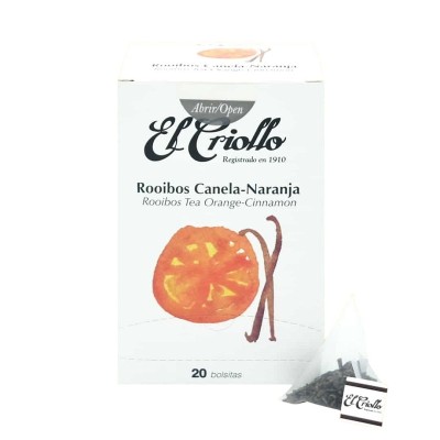 Criollo Infusión Rooibos Canela y Naranja 20U Criollo Infusión Rooibos Canela y Naranja 20U
