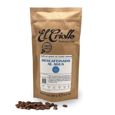 Criollo Café Descafeinado en Grano 500G Criollo Café Descafeinado en Grano 500G