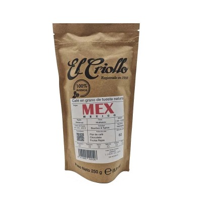 Criollo Café México en Grano 250G Criollo Café México en Grano 250G