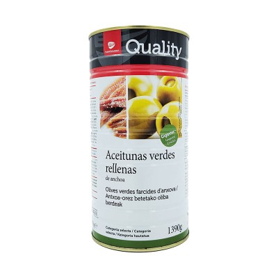 Quality Aceituna Gigante Rellena 600G Quality Aceituna Gigante Rellena 600G