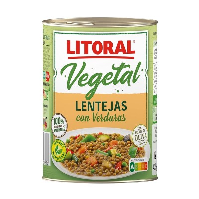 Litoral Lentejas con Verduras 425G Litoral Lentejas con Verduras 425G