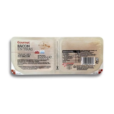 Gourmet Bacon en Tiras 2x100G Gourmet Bacon en Tiras 2x100G