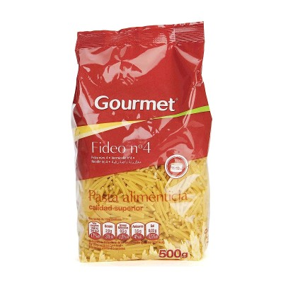 Gourmet Pasta Fideo Nº4 500G Gourmet Pasta Fideo Nº4 500G