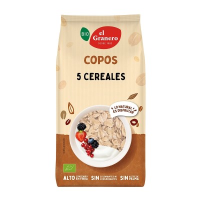 El Granero Copos de 5 Cereales 500G El Granero Copos de 5 Cereales 500G