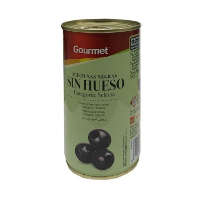 Gourmet Aceituna Negra Sin Hueso 350G Gourmet Aceituna Negra Sin Hueso 350G
