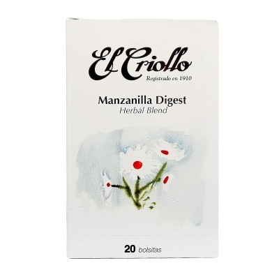Criollo Infusión Manzanilla Digest 20U Criollo Infusión Manzanilla Digest 20U
