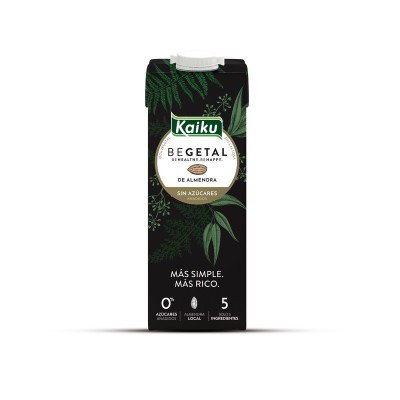 Kaiku Begetal Almendra Sin Azúcar 1L