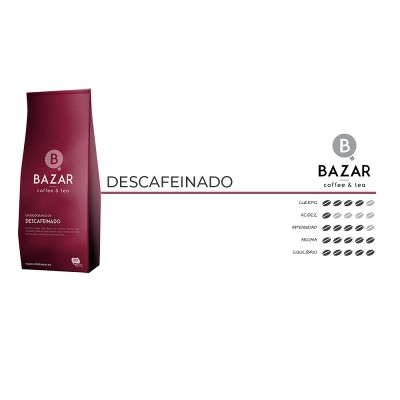 Bazar Café Descafeinado Grano 500G Bazar Café Descafeinado Grano 500G