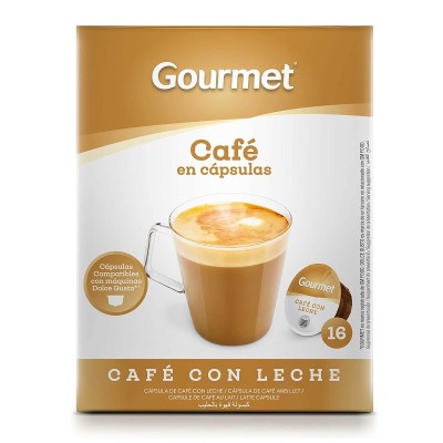 Gourmet Café Cápsulas Café Con Leche 16U Gourmet Café Cápsulas Café Con Leche 16U
