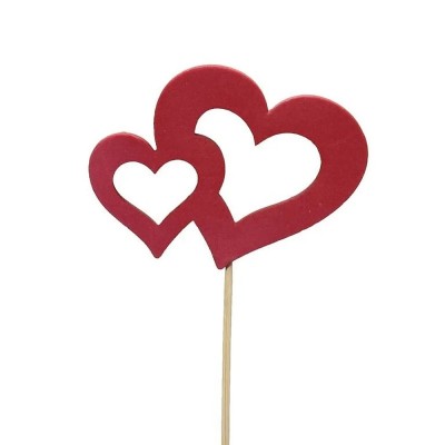 Retif Piruleta de Corazones Roja 10x8CM Retif Piruleta de Corazones Roja 10x8CM
