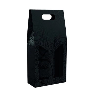 Retif Estuche 2 Botellas Hojas 18x9x40CM Retif Estuche 2 Botellas Hojas 18x9x40CM