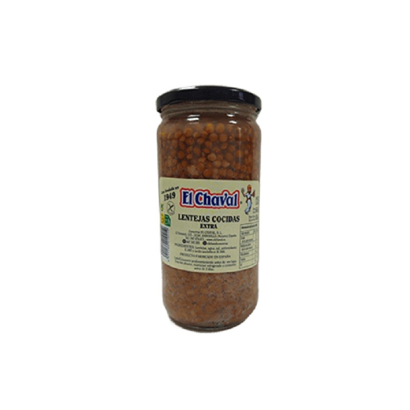 El Chaval Lenteja Extra Cocida 450G El Chaval Lenteja Extra Cocida 450G
