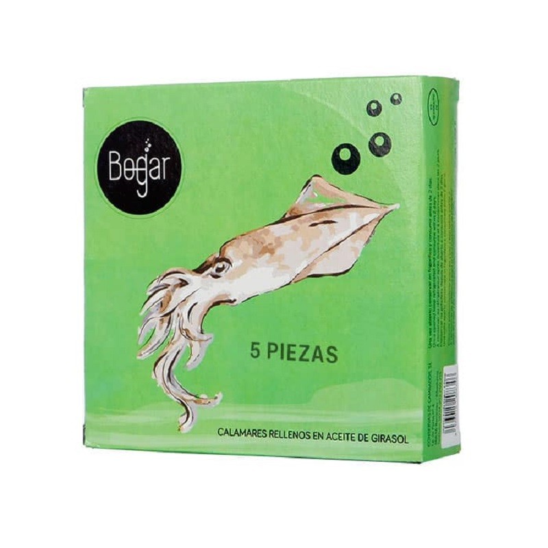 Bogar Calamares Rellenos en Aceite de Girasol 330G Bogar Calamares Rellenos en Aceite de Girasol 330G