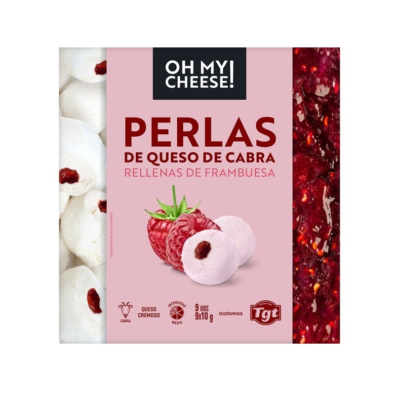 TGT Queso Oh My Cheese Perlas Frambuesa 90G TGT Queso Oh My Cheese Perlas Frambuesa 90G