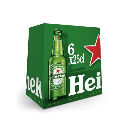 Heineken 25CL Pack 6BT