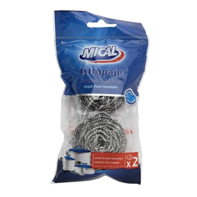 Mical Estropajo Acero Inoxidable 2U