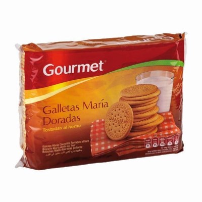 Gourmet Galleta Maria Dorada Redonda 200G x 4 Pack
