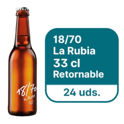 18/70 La Rubia 33CL Retornable 24BT