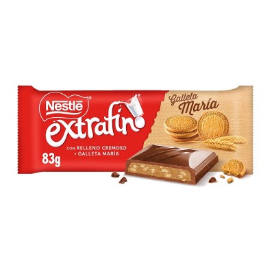 Nestlé Extrafino con Relleno Cremoso y Galleta María 83G
