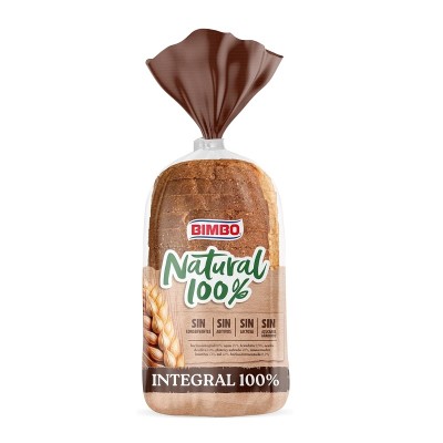 Bimbo Pan de Molde 100% Natural Integral 16U
