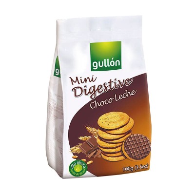 Gullón Mini Digestive Chocolate con Leche 100G