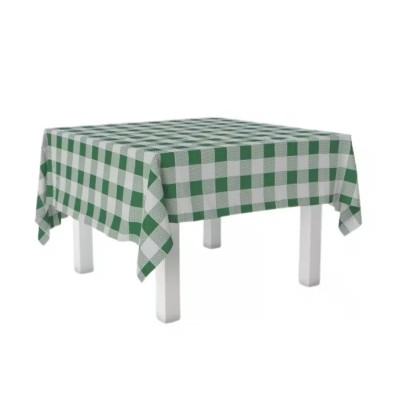 Mantel Papel Cuadros Verde 1x1M 40G 400U